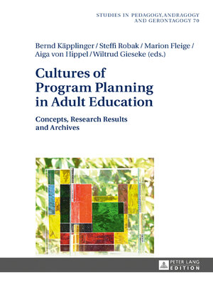 cover image of Cultures of Program Planning in Adult Education
